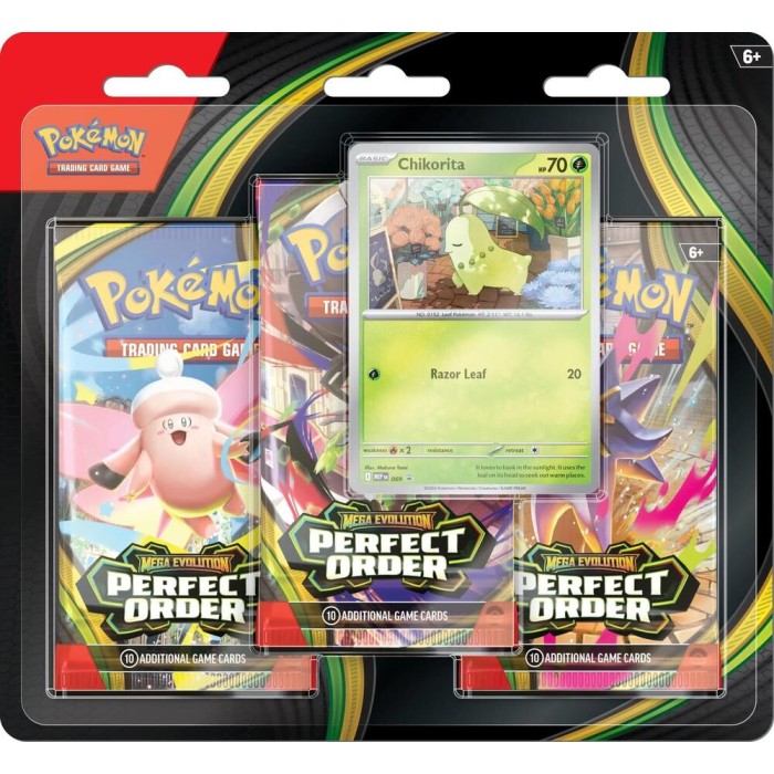 Perfect Order 3 Pack Blister [Chikorita] (English) - Perfect Order (POR)